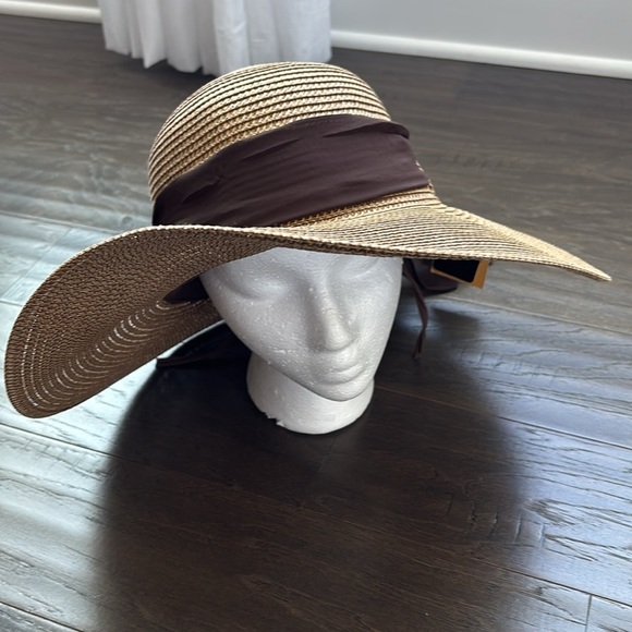 Milani UPF 50+ Sun protection floppy hat, natural,drawstring adjustable headband - Picture 5 of 11